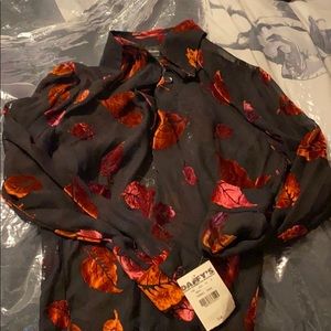 Velvet Leaf Long Sleeve Blouse